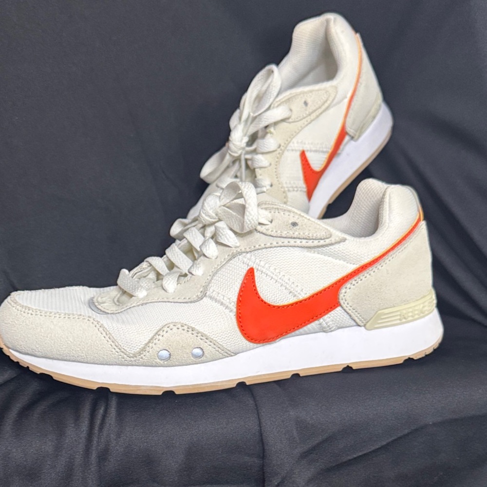 Nike Cream and Orange Sneakers